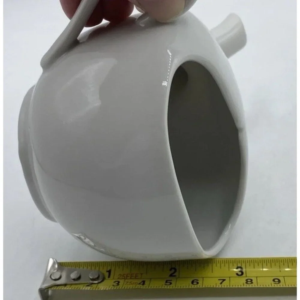 Vintage Suisse Langenthal Invalid Feeder White Porcelain Retro Spouted Cup Nurse